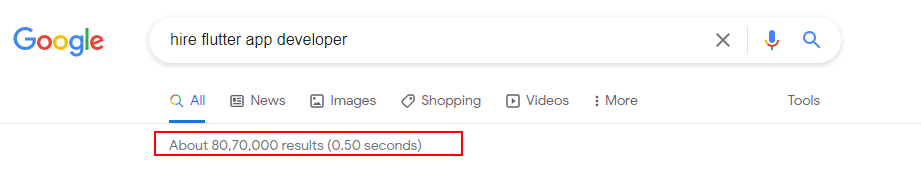 hire flutter app developer google search